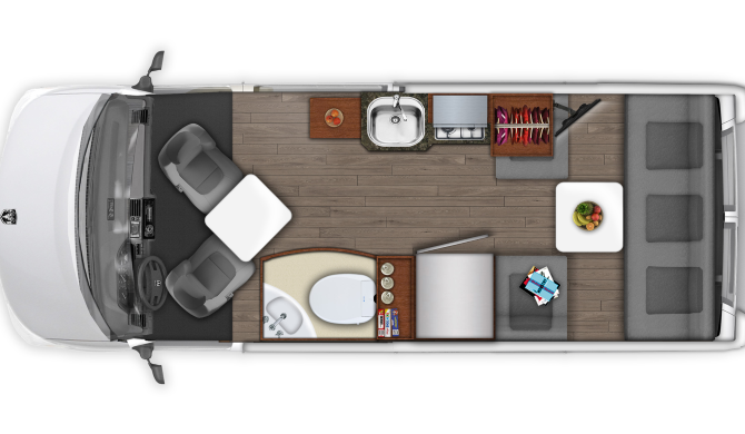 Star RV US Saturn Plattegrond Dag