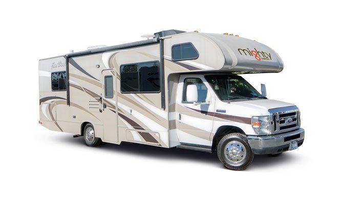 Huur de Mighty M28 camper en ga op reis door Amerika