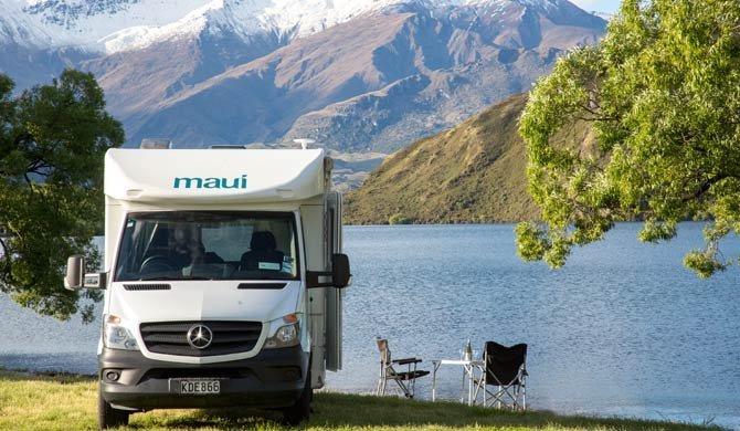 Ga op camperreis door Nieuw-Zeeland in de Maui Cascade camper