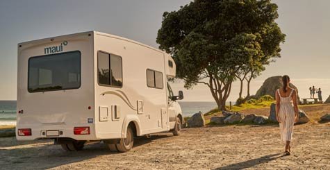 Ga op camperreis door Australië in de Maui Beach camper
