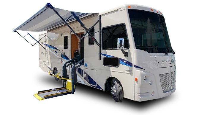 Ga op camperreis door Canada in de Fraserway A30 rolstoeltoegankelijke camper