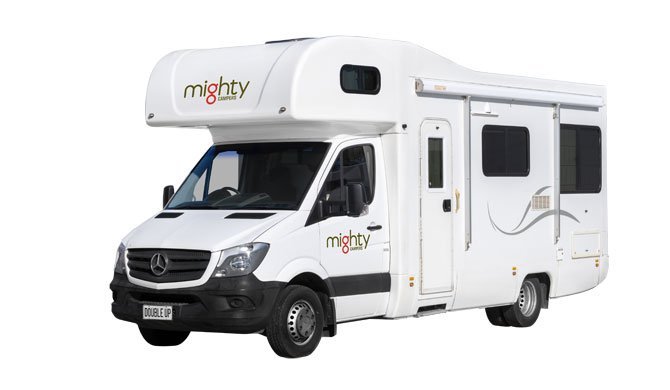 Ga op camperreis door Nieuw-Zeeland in de Mighty Double Up camper