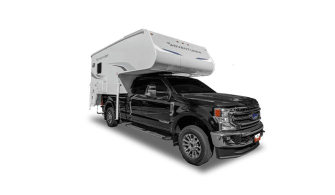 Ga op camperreis door Canada in de Fraserway Truck Camper Bunk Beds