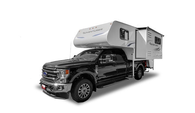 Ga op camperreis door Canada in de Fraserway Truck Camper Bunk Beds