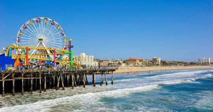 Breng een bezoek aan Santa Monica tijdens uw camperreis door West-Amerika