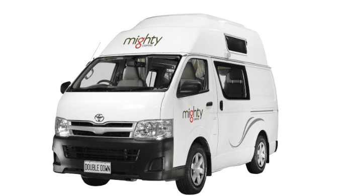 Ga op camperreis in de Mighty Double Down Camper 