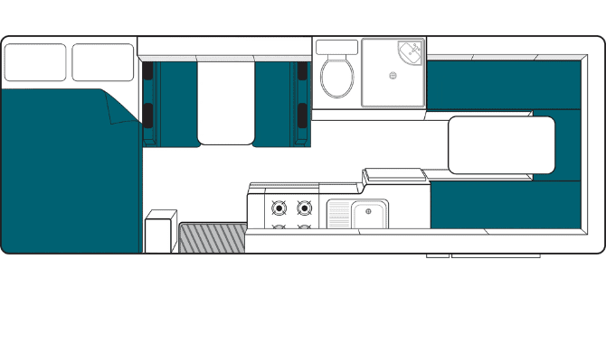Plattegrond gedurende de dag