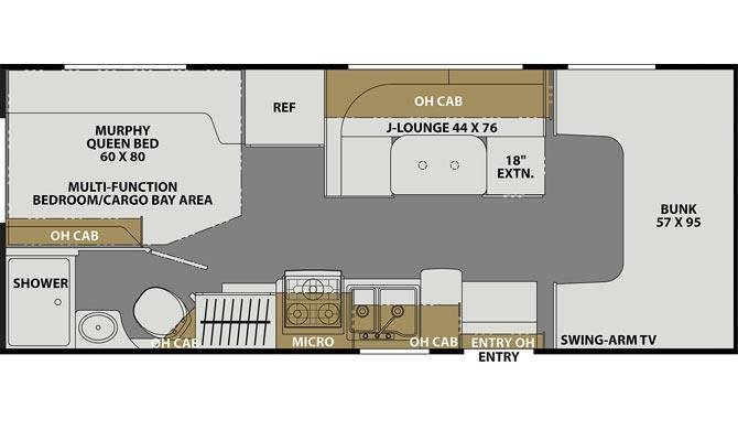 Plattegrond 3 van de Four Seasons Run of Fleet camper