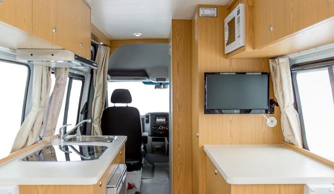 Het interieur van de Cheapa Campa 2Berth