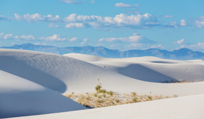 Bezoek White Sands National Park tijdens een camperreis door Texas