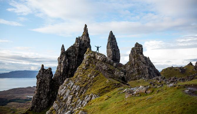 Breng een bezoek aan Isle of Skye tijdens je camperreis door Schotland. 