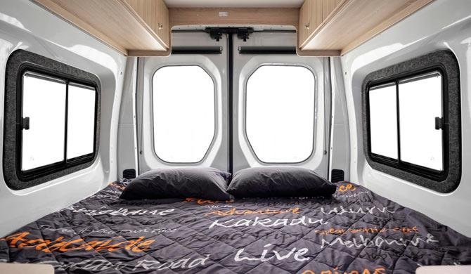 Het bed in de Apollo Hitop Ultra camper