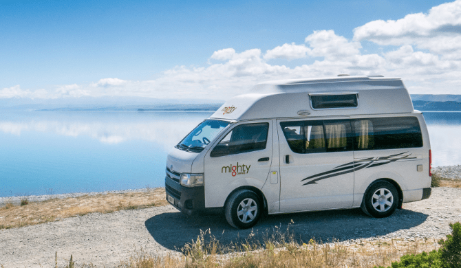 De HiLITE camper van Mighty LITE Nieuw Zeeland