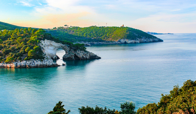 Bezoek het Gargano Nationaal Park tijdens een camperreis door Italië vanuit Milaan.