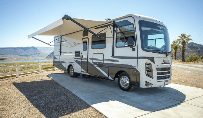 Op camperreis door Amerika in de Mighty A-Class Family Sleeper