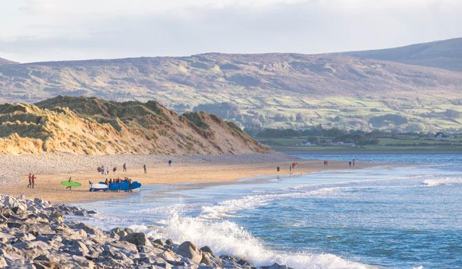 De prachtige kust van Strandhill