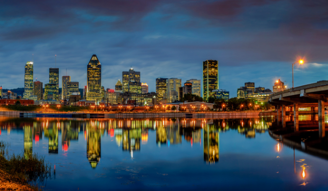 Ontdek de skyline van Montreal tijdens je camperreis door Quebec