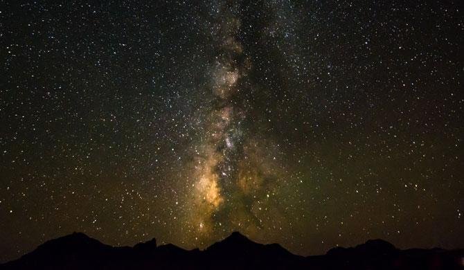 De heldere sterrenhemel in Big Bend National Park